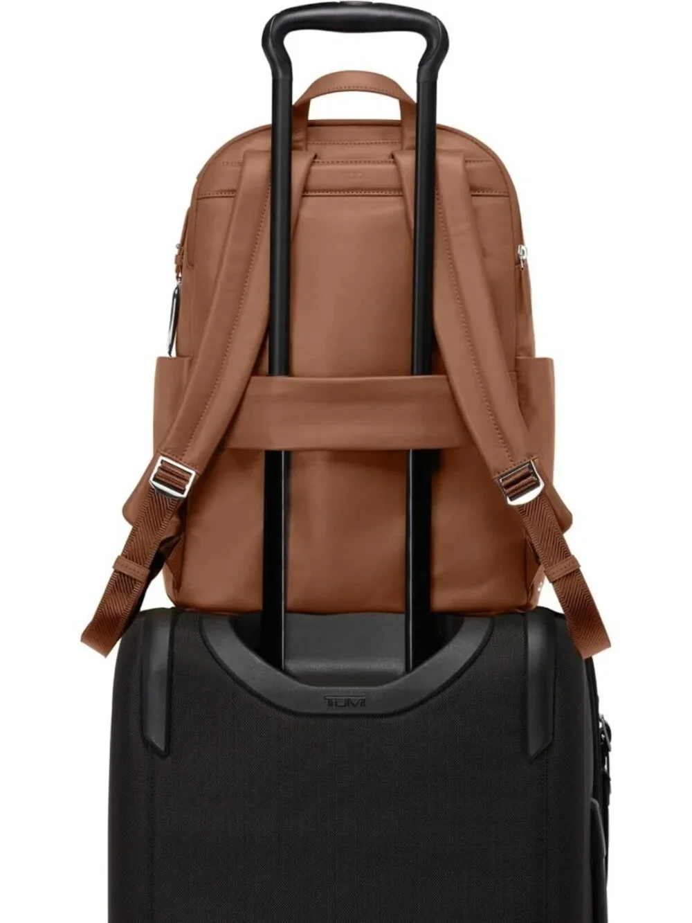 Stylish Women's Premium Leather Backpack, Versatile Voyageur Raina Design